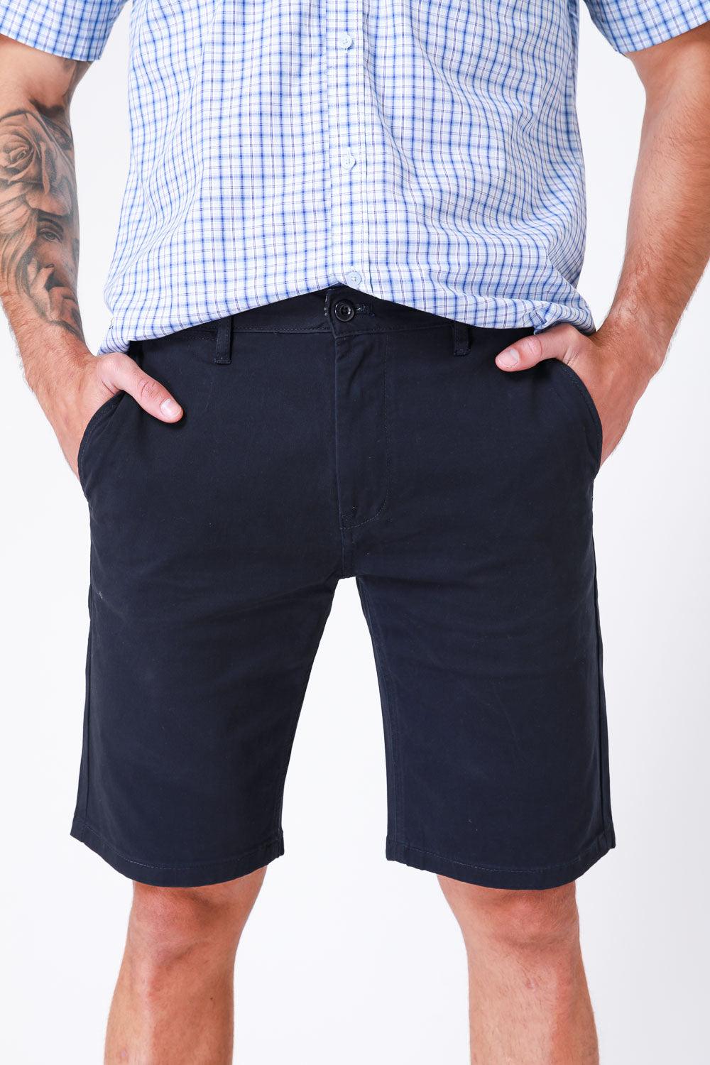 SCORCHER - ברמודה עם כיסים בצבע נייבי - MASHBIR//365