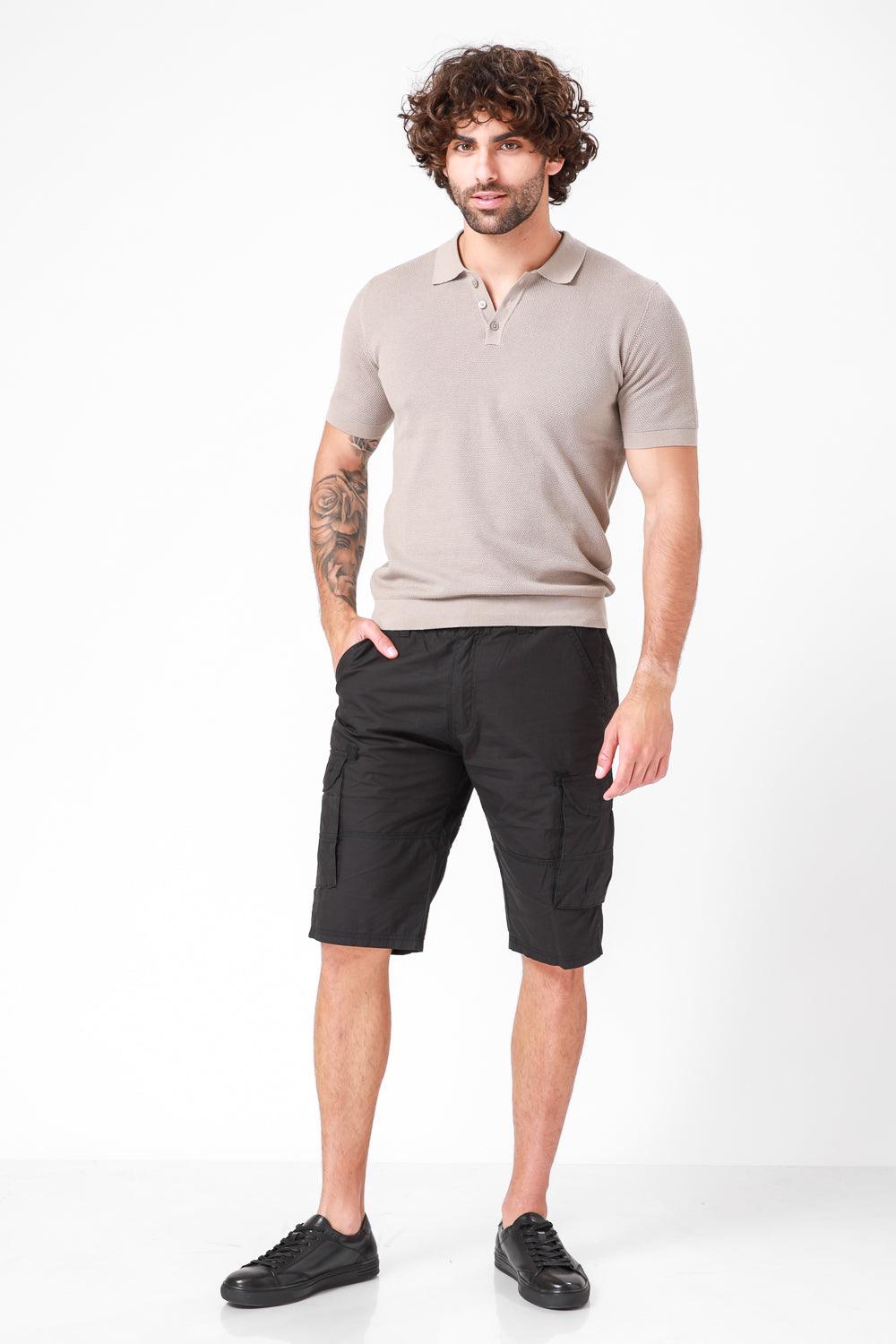 SCORCHER - ברמודה עם כיסים בצבע שחור - MASHBIR//365