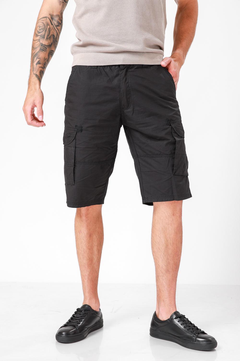 SCORCHER - ברמודה עם כיסים בצבע שחור - MASHBIR//365