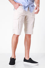 SCORCHER - ברמודה עם כיסים בצבע STONE - MASHBIR//365