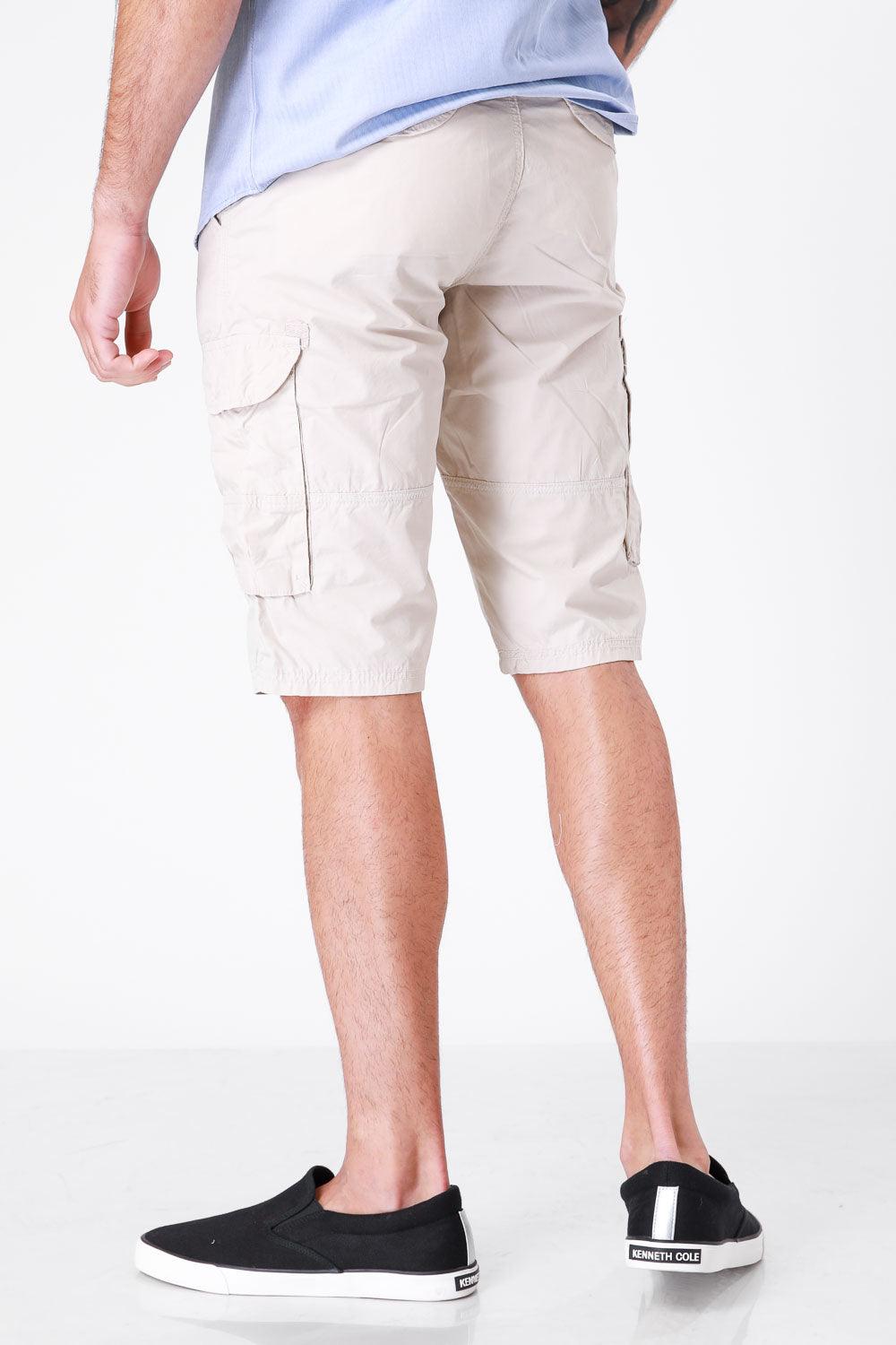SCORCHER - ברמודה עם כיסים בצבע STONE - MASHBIR//365