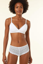 ETAM - בוקסרון תחרה CHERIE CHERIE בצבע לבן - MASHBIR//365