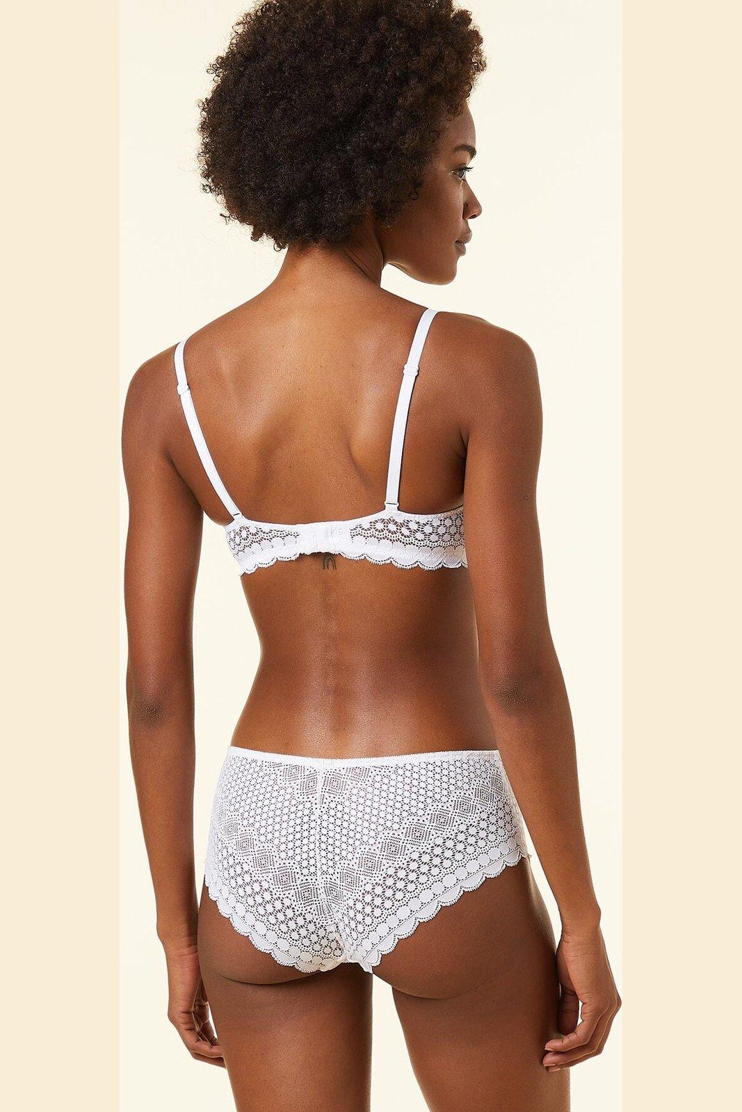 ETAM - בוקסרון תחרה CHERIE CHERIE בצבע לבן - MASHBIR//365