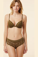 ETAM - בוקסרון תחרה SKY ירוק זית - MASHBIR//365