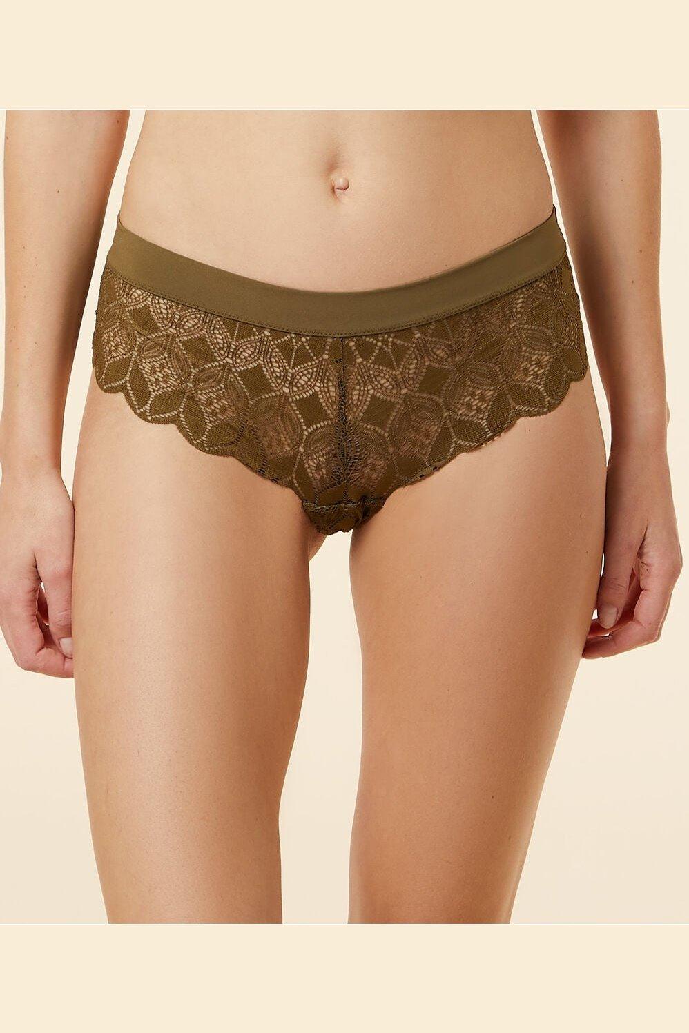 ETAM - בוקסרון תחרה SKY ירוק זית - MASHBIR//365