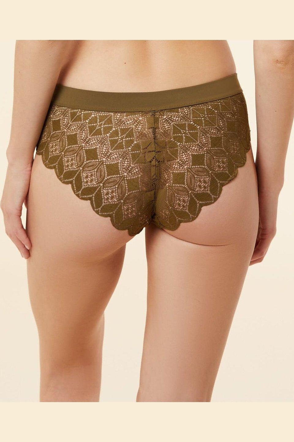 ETAM - בוקסרון תחרה SKY ירוק זית - MASHBIR//365