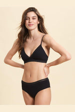 ETAM - בוקסרון כותנה HAPPILY שחור - MASHBIR//365