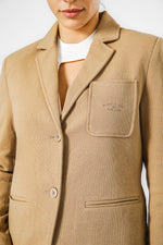 KENNETH COLE - CAMEL בלייזר סריג - MASHBIR//365