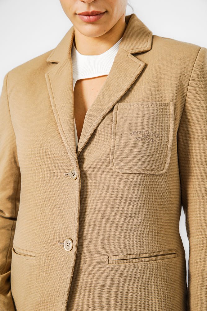 KENNETH COLE - CAMEL בלייזר סריג - MASHBIR//365
