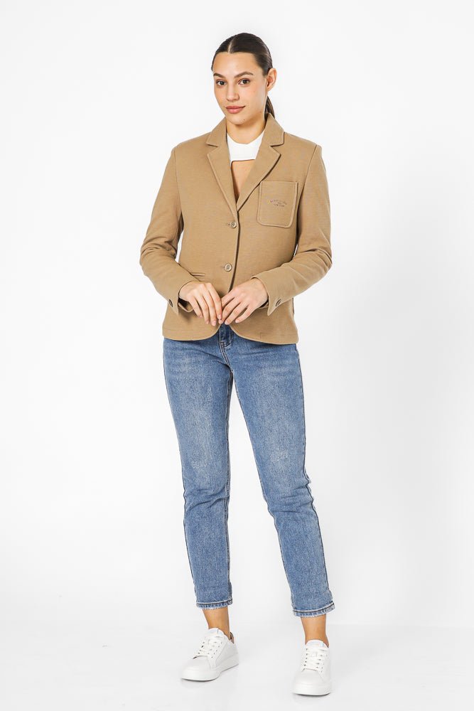 KENNETH COLE - CAMEL בלייזר סריג - MASHBIR//365