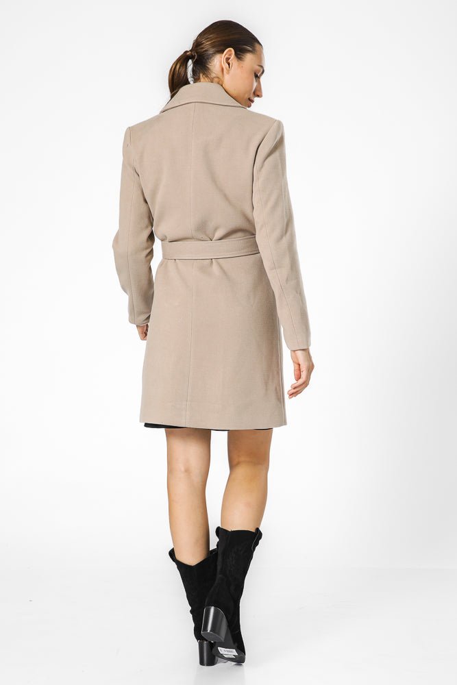 מעיל כאמל אלגנטי עם חגורה | קנת קול