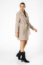 מעיל כאמל אלגנטי עם חגורה | קנת קול