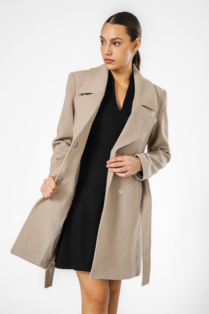 מעיל כאמל אלגנטי עם חגורה | קנת קול