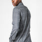 KENNETH COLE - CHARCOAL חולצת במבוק לייקרה משובצת - MASHBIR//365 - 3