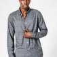 KENNETH COLE - CHARCOAL חולצת במבוק לייקרה משובצת - MASHBIR//365 - 1
