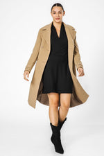 KENNETH COLE - COFFEE מעיל ארוך - MASHBIR//365