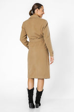 KENNETH COLE - COFFEE מעיל ארוך - MASHBIR//365