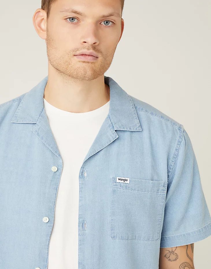 WRANGLER - DENIM BLUE מכופתרת - MASHBIR//365