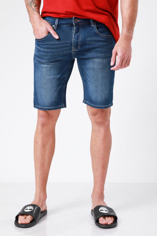 SCORCHER - DENIM מכנס ג'ינס קצר בצבע כחול - MASHBIR//365