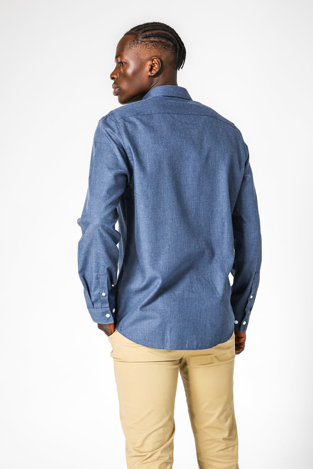 KENNETH COLE - DENIM-SLIM חולצת במבו - MASHBIR//365