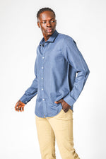 KENNETH COLE - DENIM-SLIM חולצת במבו - MASHBIR//365