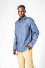 KENNETH COLE - DENIM-SLIM חולצת במבו - MASHBIR//365