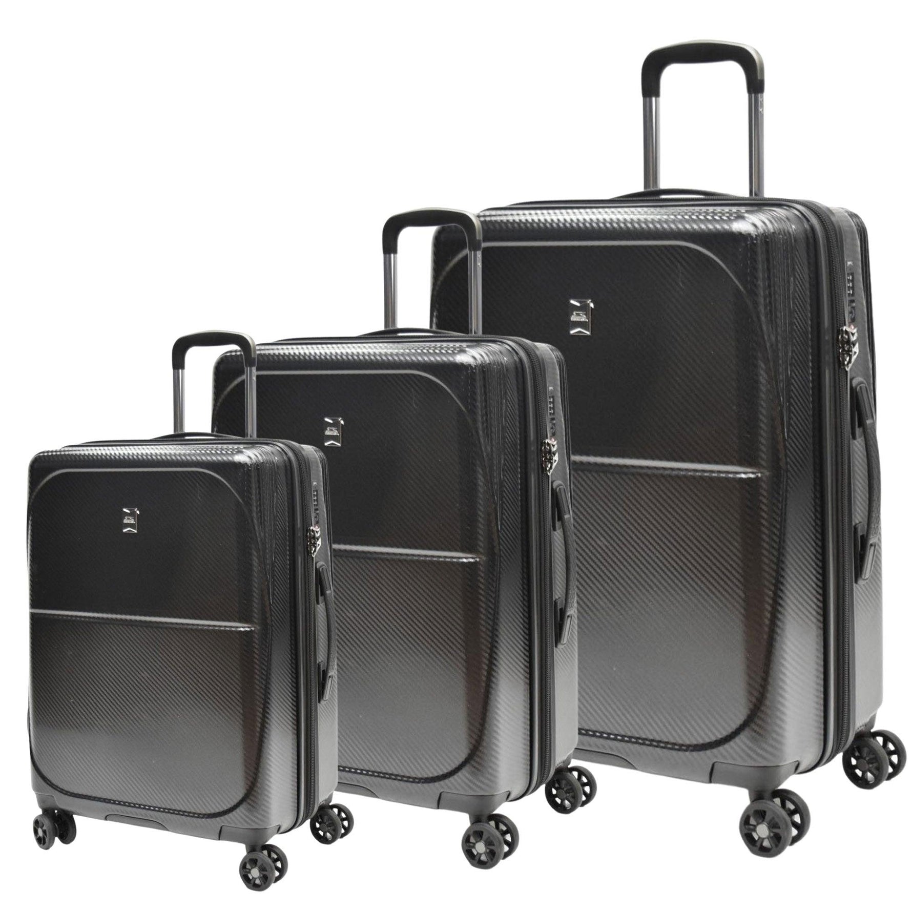 מזוודה טרולי עלייה למטוס 19" DETROIT בצבע שחור - MASHBIR//365