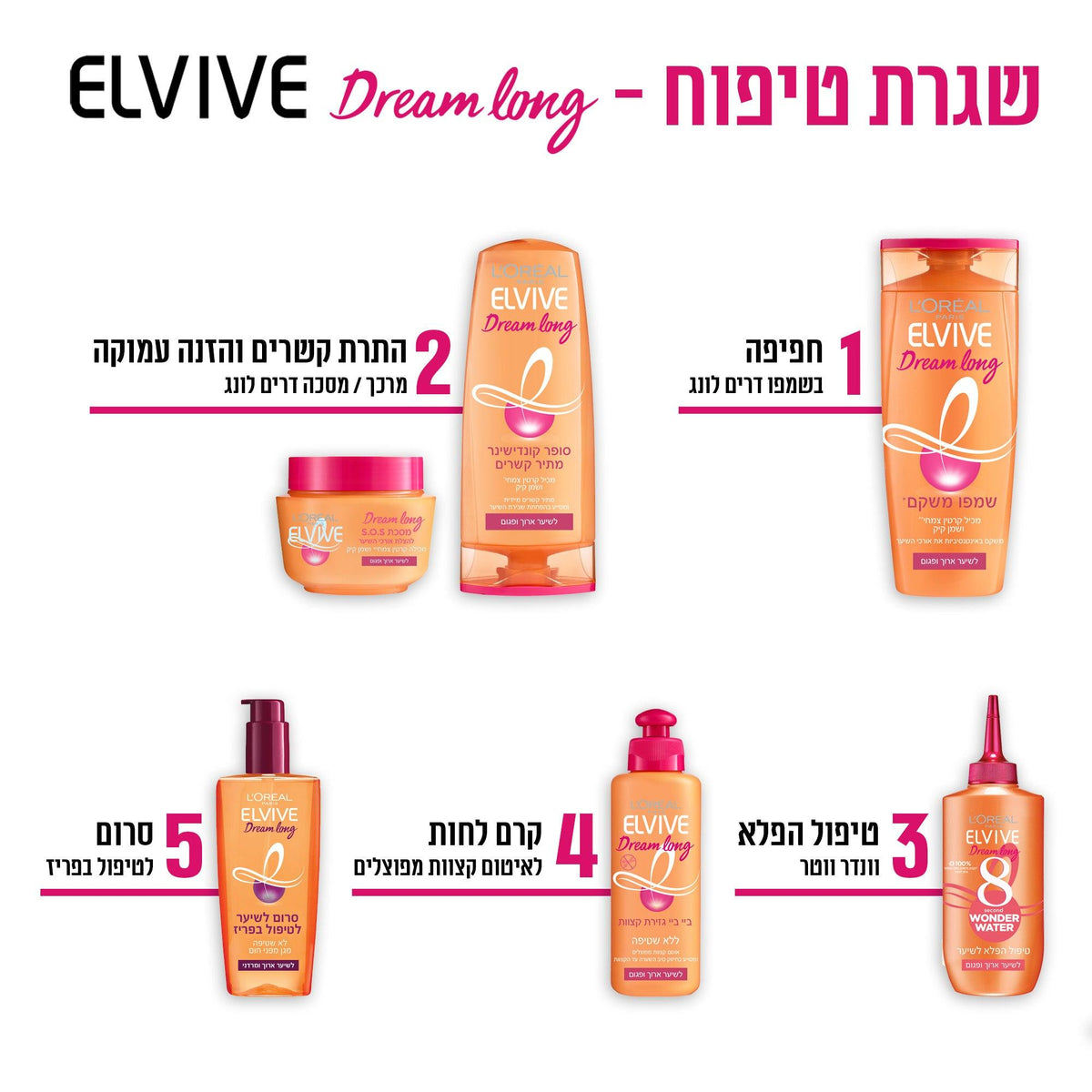 ELVIVE - Dream Long מרכך משקם לשיער ארוך - MASHBIR//365