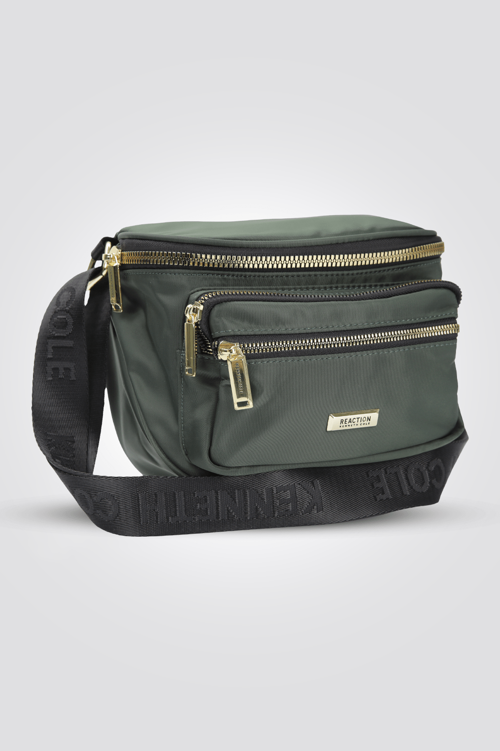 KENNETH COLE - פאוץ' עם רוכסן והדפס לוגו - MASHBIR//365