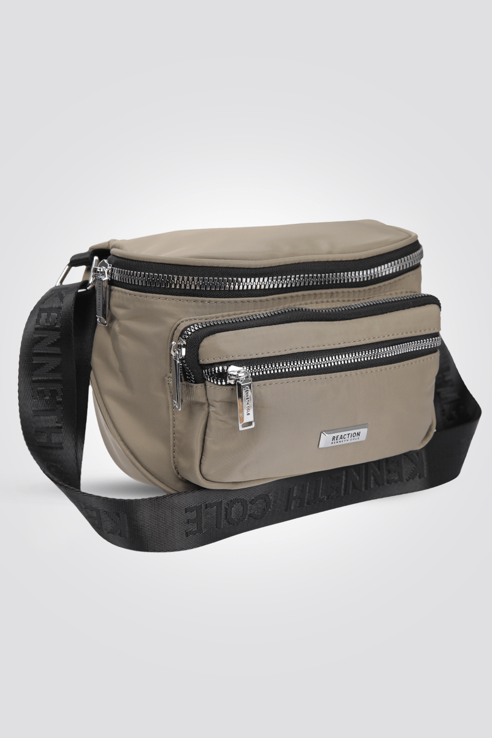 KENNETH COLE - פאוץ' עם רוכסן והדפס לוגו - MASHBIR//365