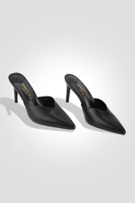 KENNETH COLE - כפכף עקב 8 ס"מ בצבע שחור - MASHBIR//365