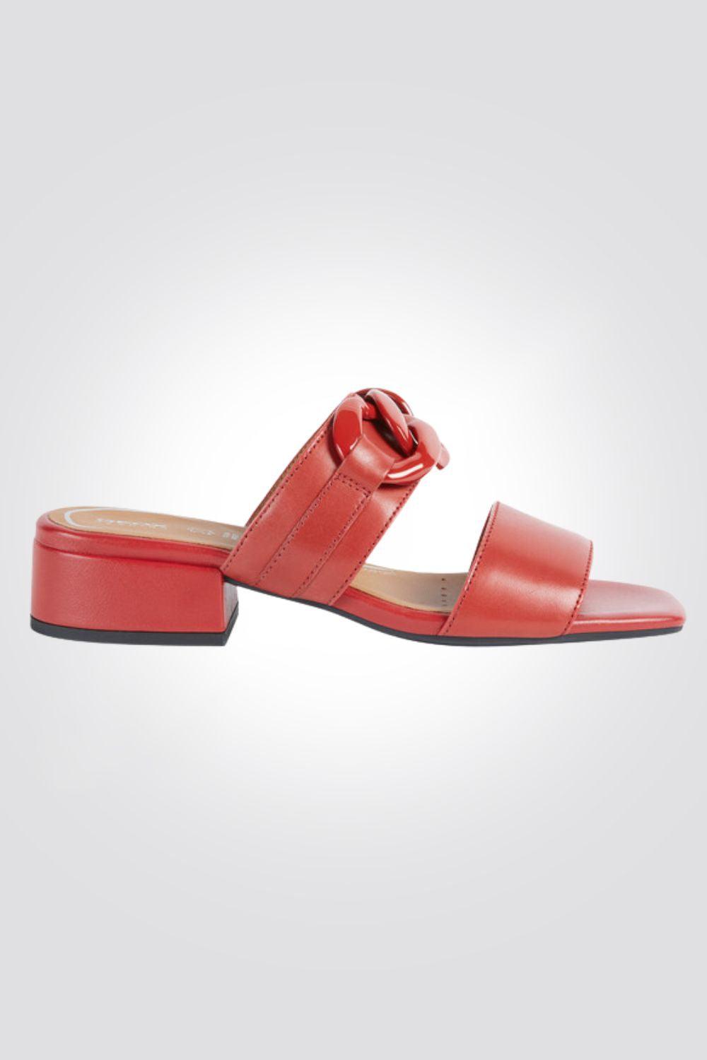 GEOX - כפכף עקב D GENZIANA 30 G בצבע אדום - MASHBIR//365