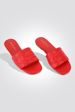 KENNETH COLE - כפכף ממותג KC בצבע אדום - MASHBIR//365