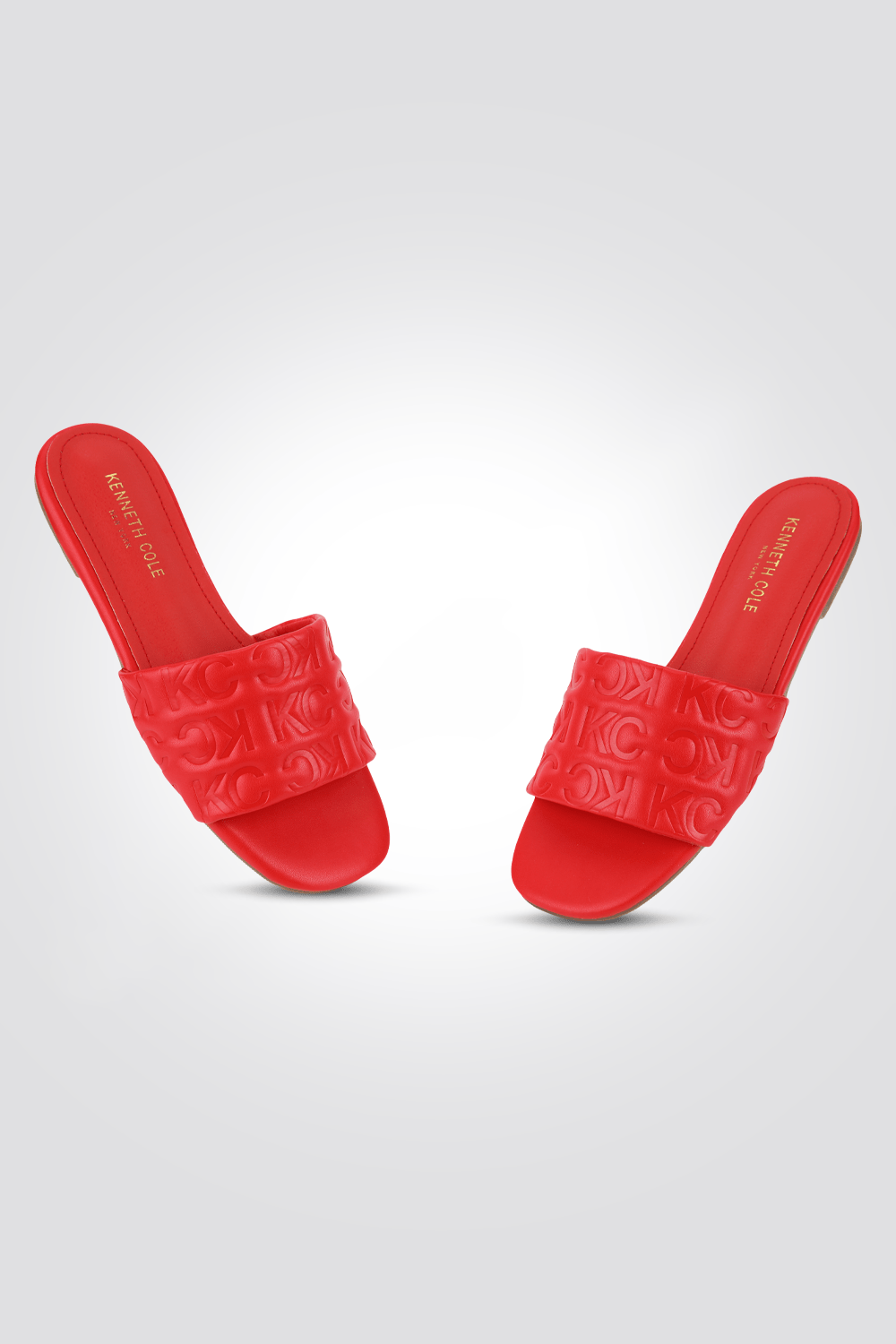 KENNETH COLE - כפכף ממותג KC בצבע אדום - MASHBIR//365