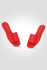 KENNETH COLE - כפכף ממותג KC בצבע אדום - MASHBIR//365