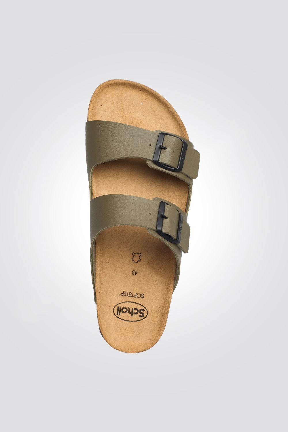 Scholl - כפכף נוחות לגבר JULIEN בצבע חאקי - MASHBIR//365