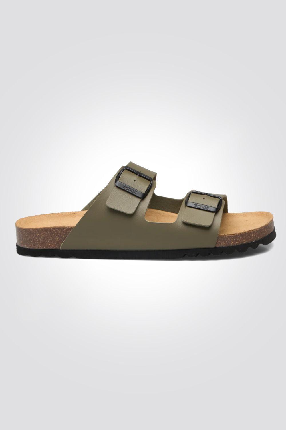 Scholl - כפכף נוחות לגבר JULIEN בצבע חאקי - MASHBIR//365