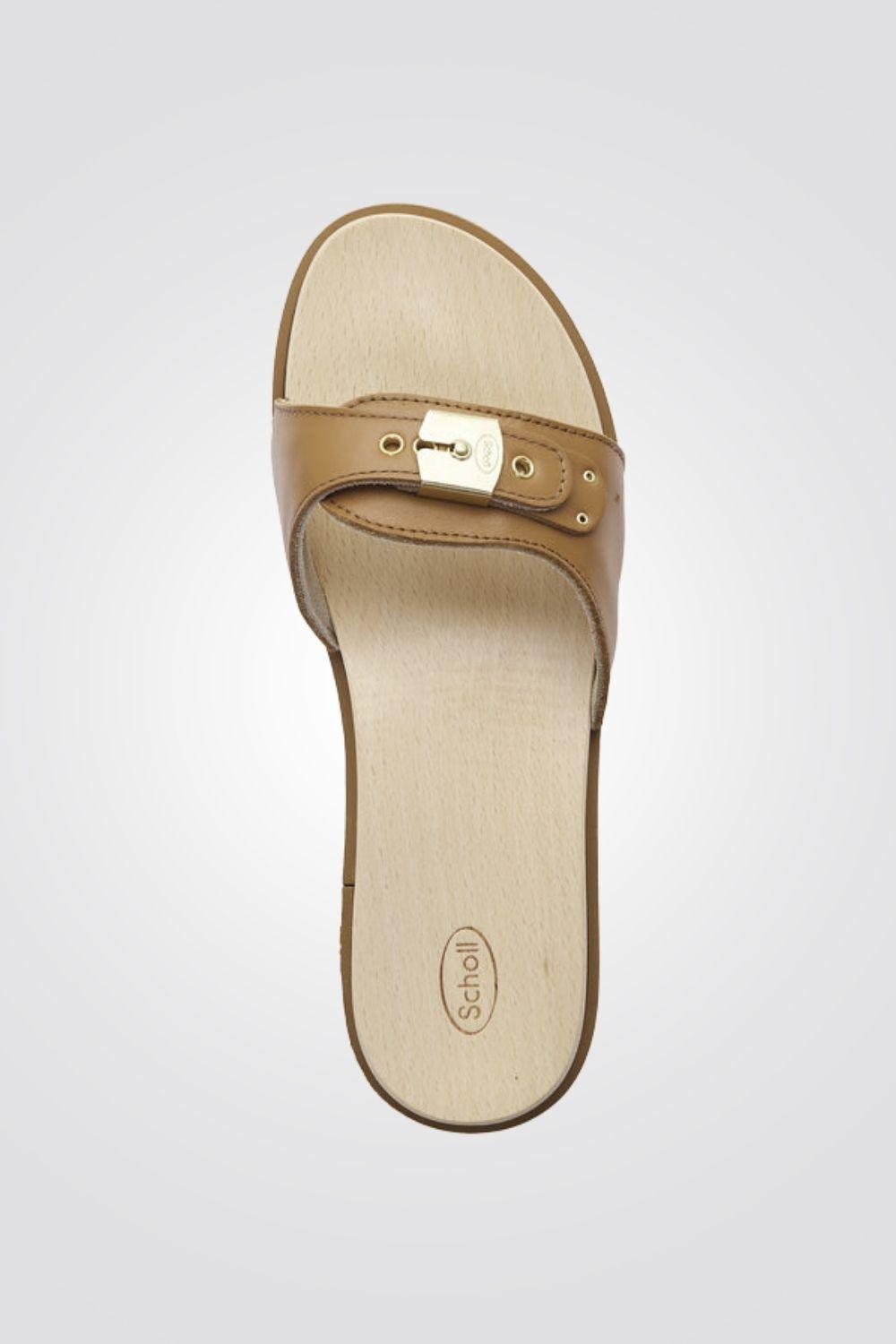 Scholl - כפכף נוחות PESCURA CARROARMATO בצבע חום - MASHBIR//365