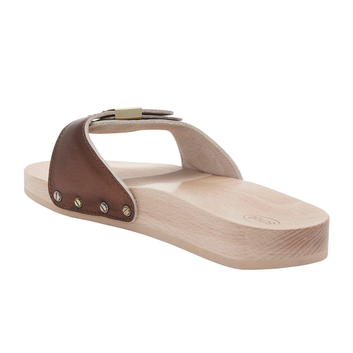 Scholl - כפכף PESCURA FLAT LEA בצבע חום - MASHBIR//365