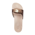 Scholl - כפכף PESCURA FLAT LEA בצבע חום - MASHBIR//365