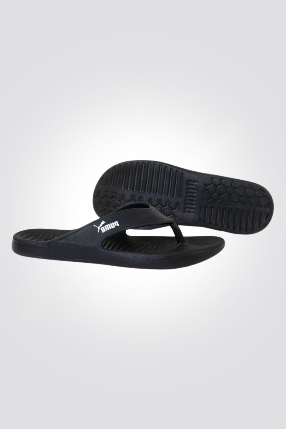 PUMA - כפכפי אצבע לגבר Aqua Flip בצבע שחור - MASHBIR//365