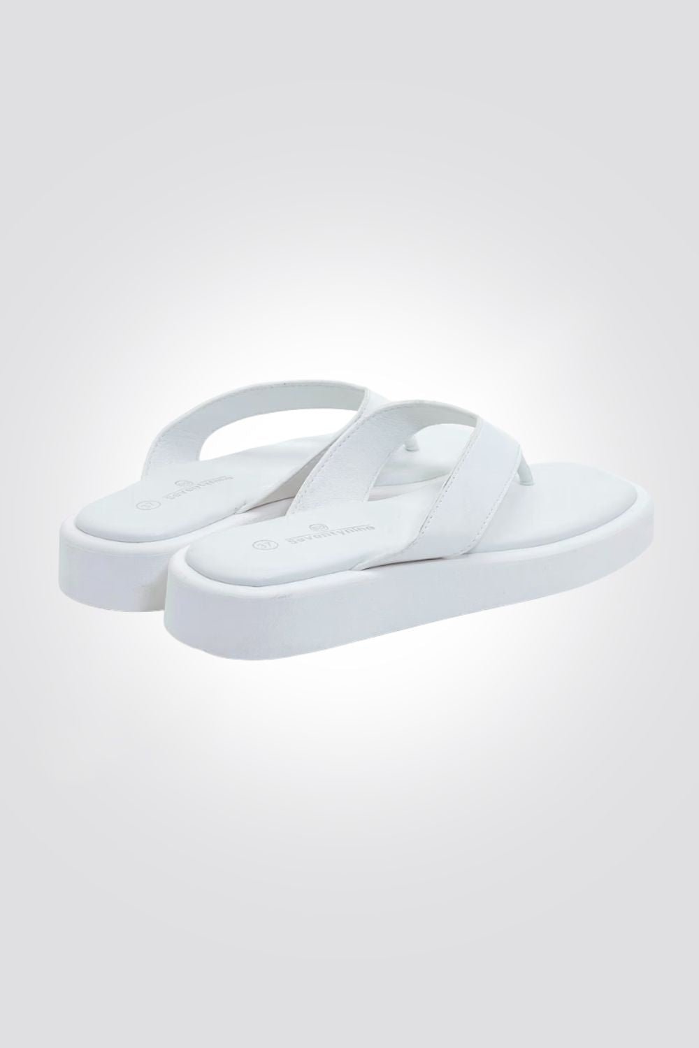 SEVENTYNINE - כפכפי אצבע מאדי בצבע לבן - MASHBIR//365