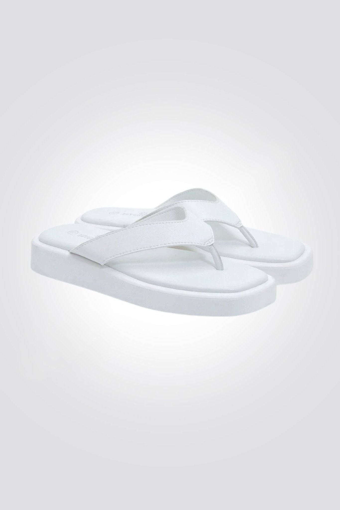 SEVENTYNINE - כפכפי אצבע מאדי בצבע לבן - MASHBIR//365