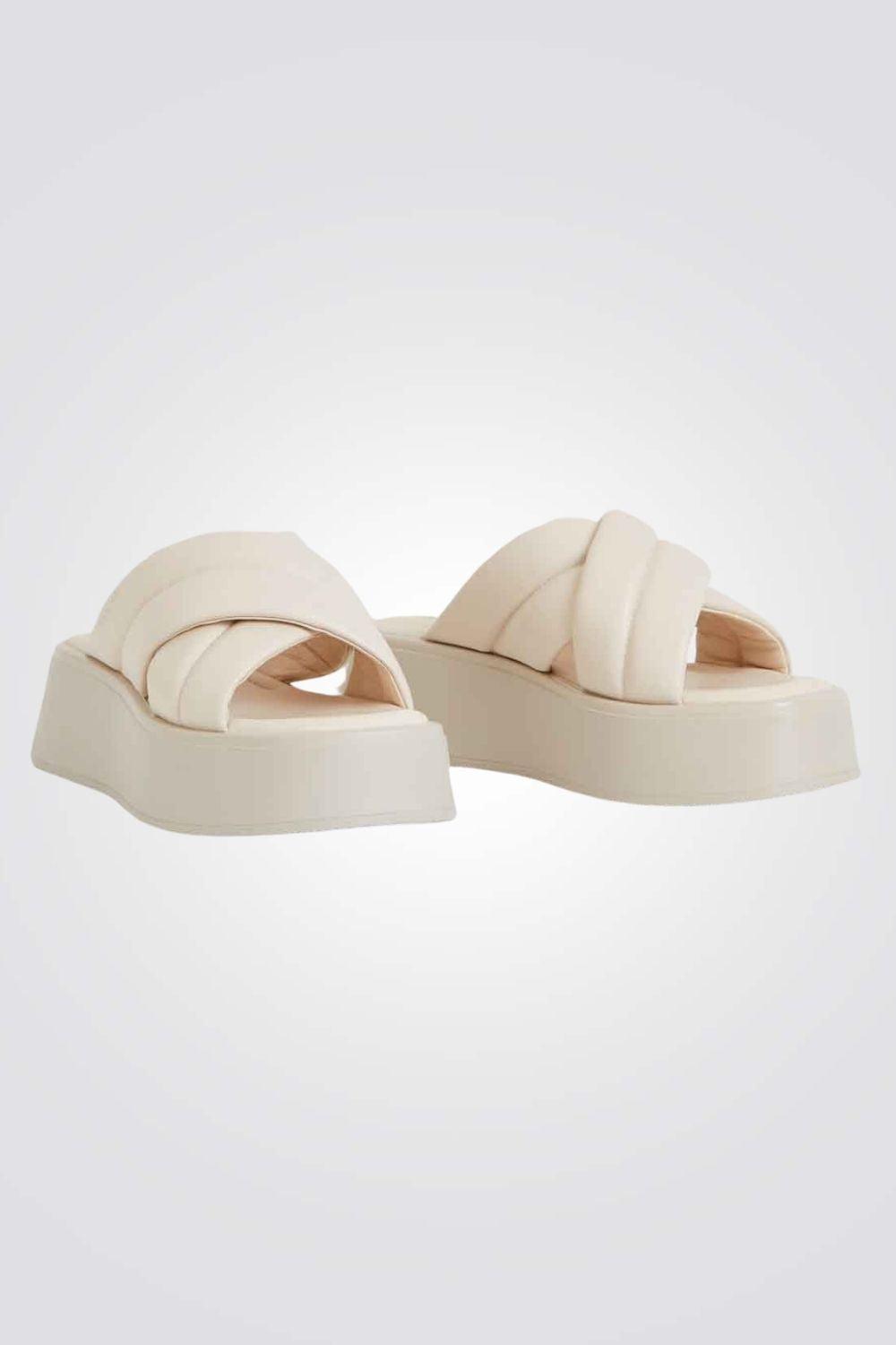 VAGABOND - כפכפי פלטפורמה COURTNEY בצבע קרם - MASHBIR//365