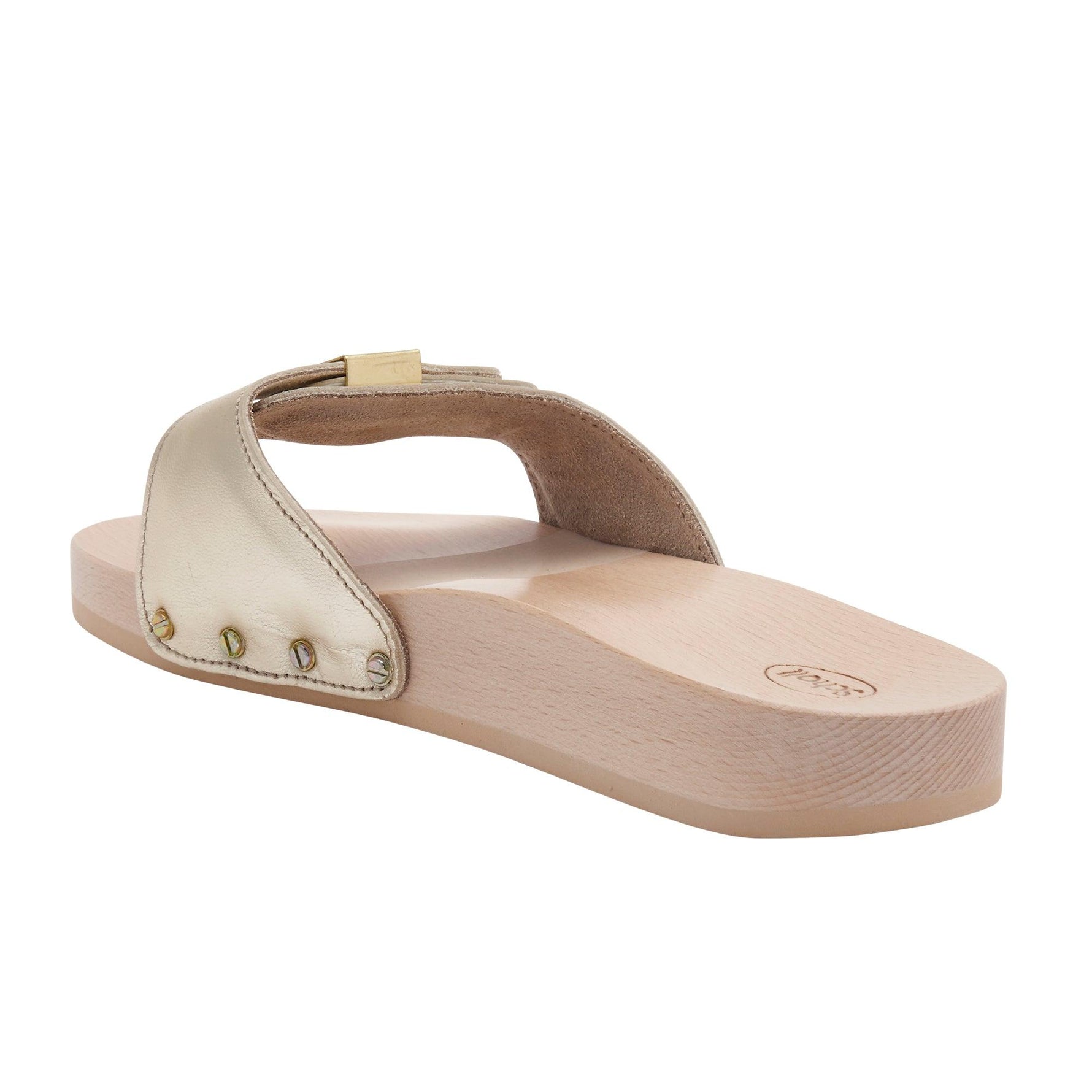 Scholl - כפכפי עץ PESCURA בצבע זהב - MASHBIR//365