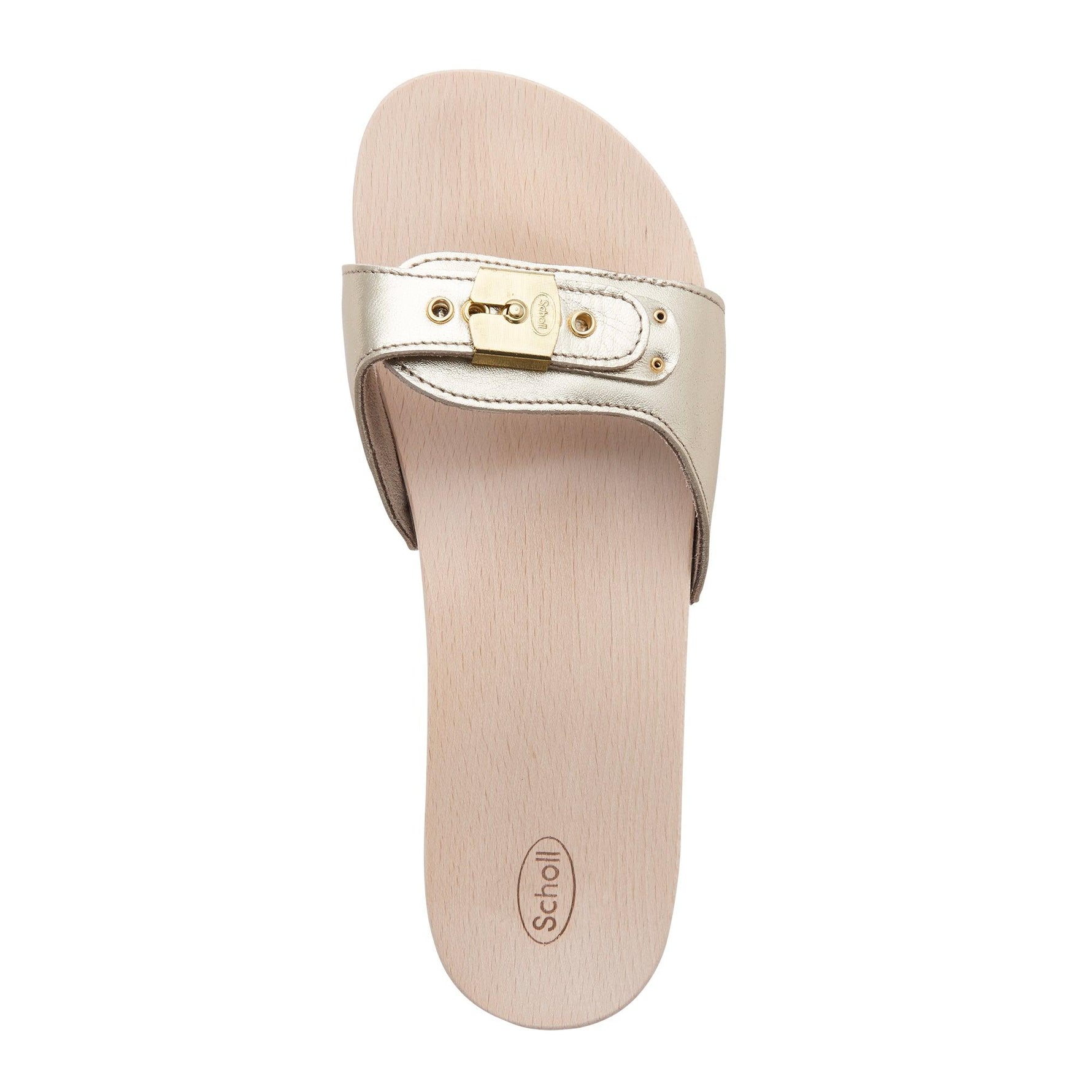 Scholl - כפכפי עץ PESCURA בצבע זהב - MASHBIR//365