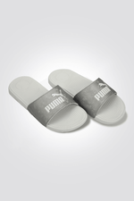 PUMA - כפכפי סלייד Cool Cat 2.0 לנשים בצבע סילבר - MASHBIR//365
