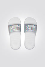 PUMA - כפכפי סלייד Popcat 20 בצבע לבן - MASHBIR//365