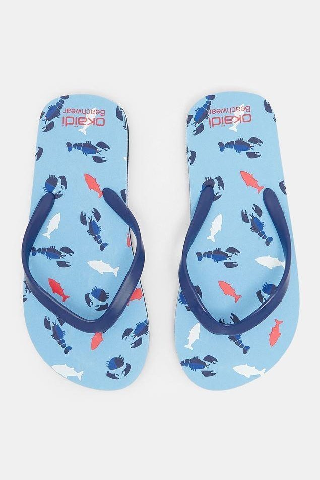 OKAIDI - כפכפים בצבע כחול לילדים - MASHBIR//365