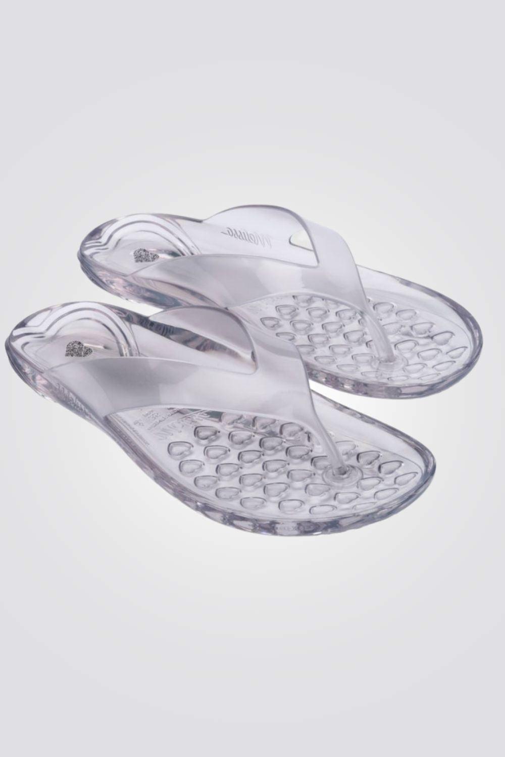MELISSA - כפכפים HE REAL JELLY FLIP FL שקוף - MASHBIR//365